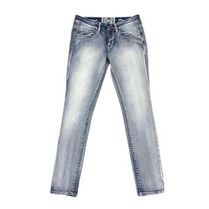 SO Low Rise Stretch Acid Washed Skinny Jeans Juniors Size 7 Regular